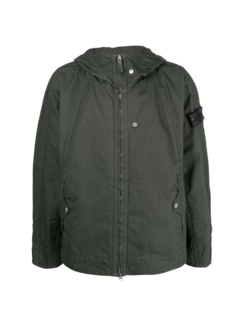 Stone Island Shadow Project strap hooded jacket