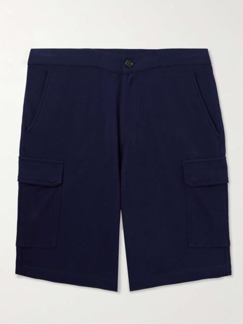 Straight-Leg Cotton-Blend Drawstrings Shorts
