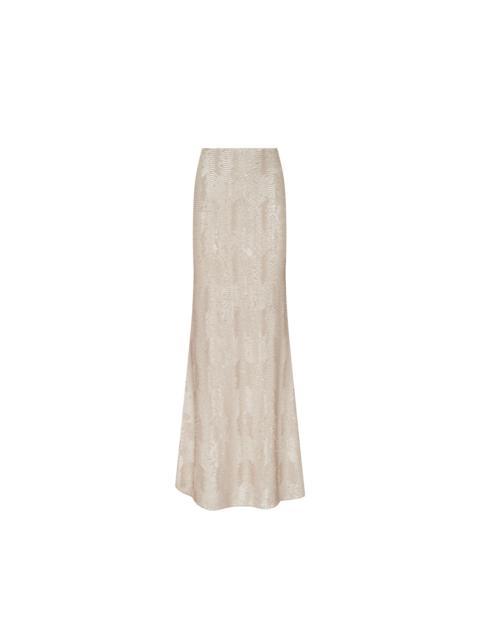 L'AGENCE Zeta Sequin Maxi Skirt