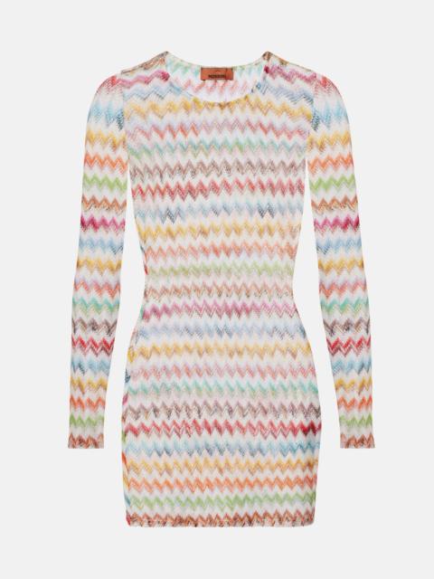 Missoni Zigzag lamé minidress