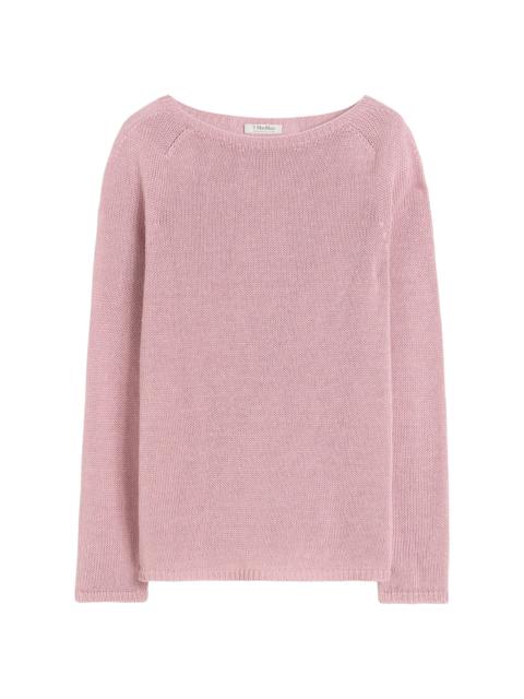 'S Max Mara Women's Linen Yarn Basic Sweater - Antique Rose