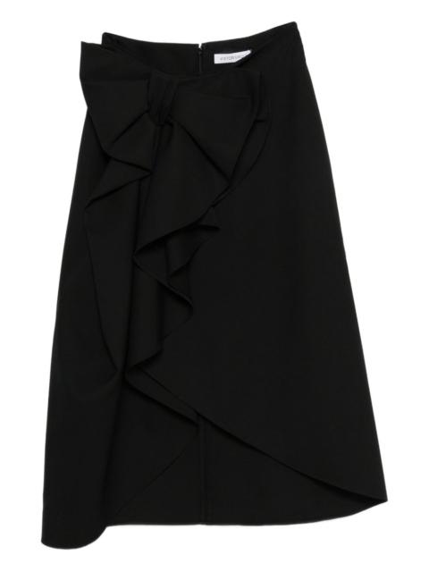 VIKTOR & ROLF bow ruffled pencil skirt