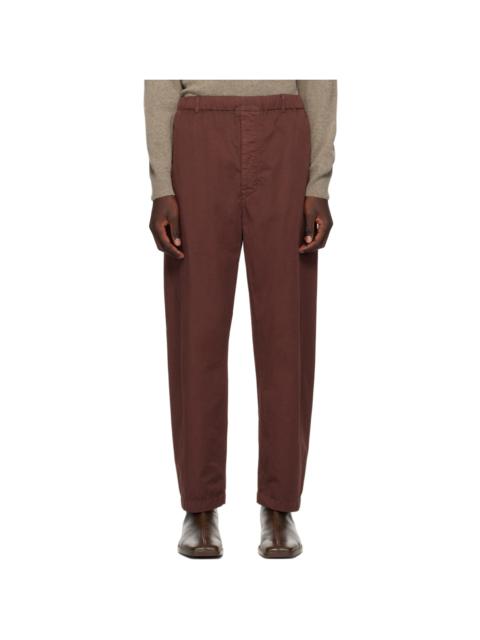 Lemaire Brown Relaxed Trousers