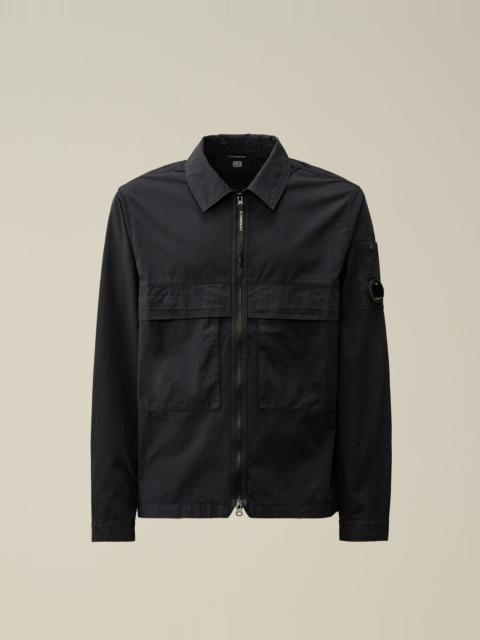 Organic Gabardine Zipped Utility Overshirt