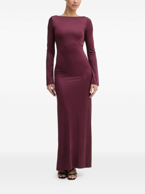 HUGO long-sleeve maxi dress