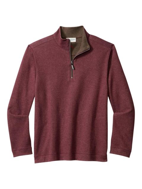 Tommy Bahama Men's Flipview Quarter-Zip Sweater - Pinot Noir Heather