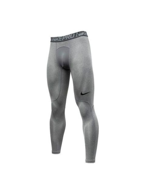 Nike 나이키 로고 스포츠 훈련 빠른 건조한 레깅스 회색 838068-091