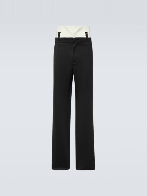 Dolce & Gabbana Wool-blend twill straight pants