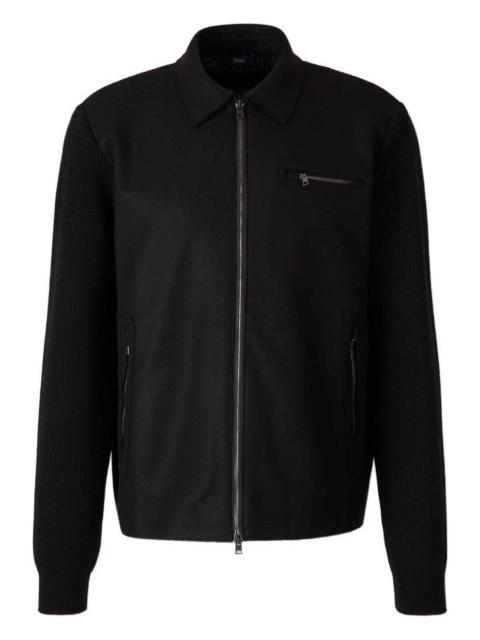 Herno zip cashmere cardigan