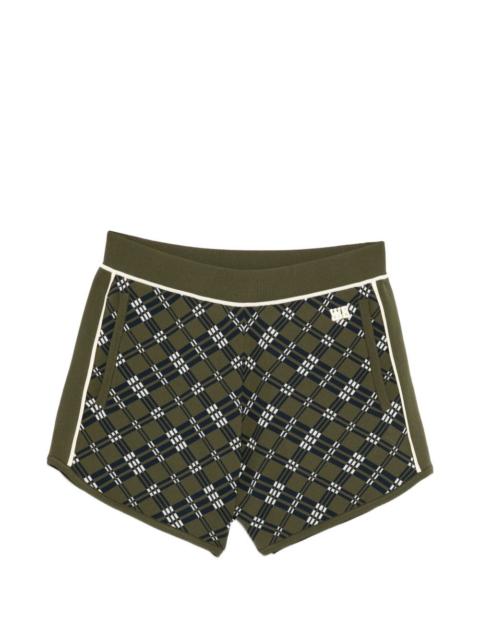 WALES BONNER Power plaid shorts