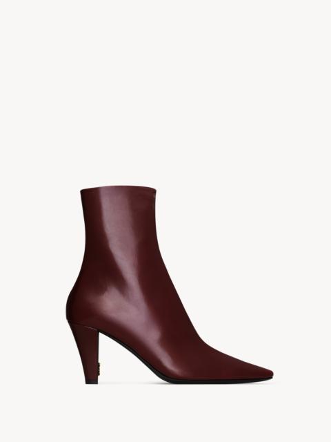 SAINT LAURENT JILL BOOTIES IN SMOOTH LEATHER