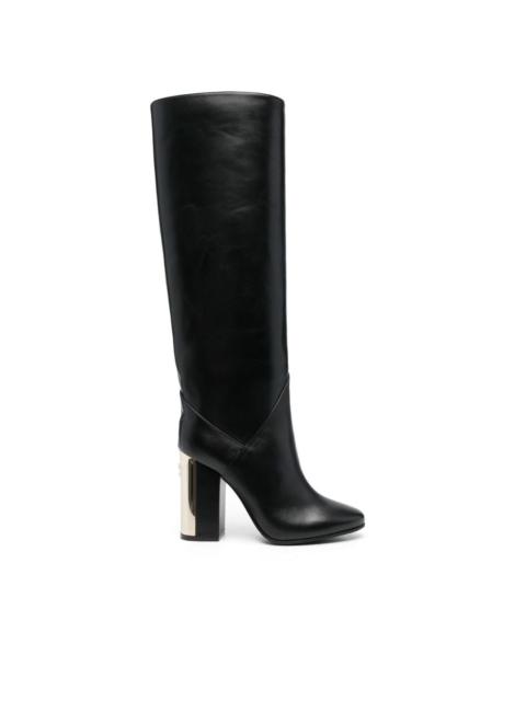 JIMMY CHOO round-toe block-heel boots