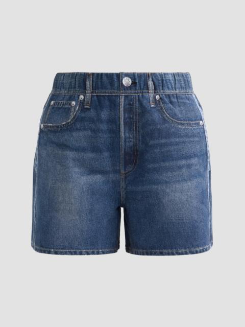 rag & bone Women's rb Miramar Denim Shorts - Carnation Stripe