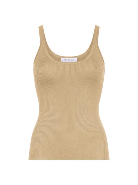 GABRIELA HEARST Cinxia Knit Tank Top in Hay Cashmere Silk