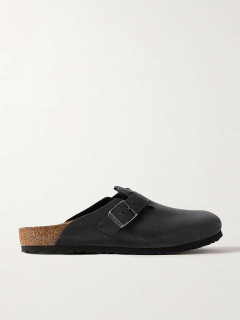 BIRKENSTOCK Boston Oiled-Leather Clogs