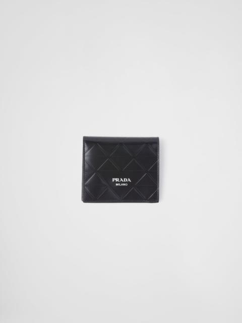 Brushed leather wallet