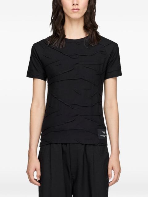 Y-3 pleated short-sleeve T-shirt