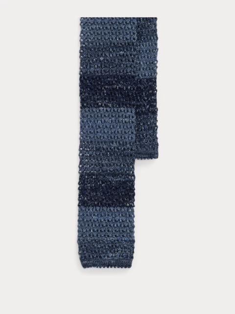 Polo Ralph Lauren Striped Knit Silk-Linen Tie