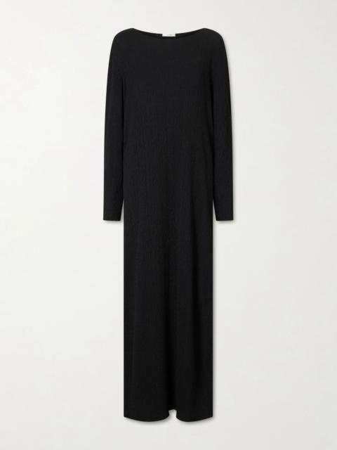 The Row Odall silk maxi dress Black