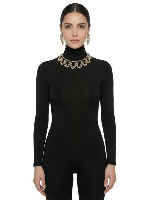 NORMA KAMALI MIRIAM HASKELL BEADED EARRINGS AND NECKLACE SET