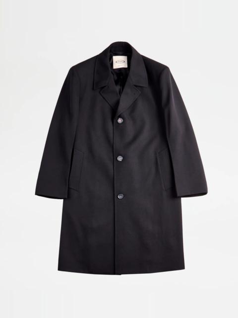 Tod's OVER COAT IN WOOL - BLACK