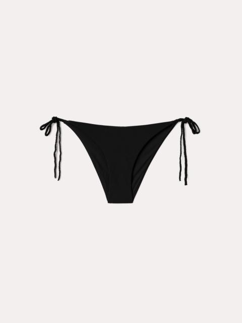 Braid-tie bikini bottoms black