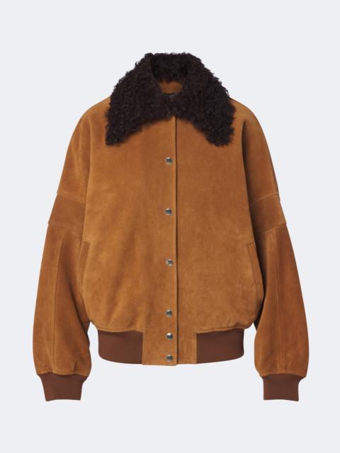Plan C Suede blouson jacket