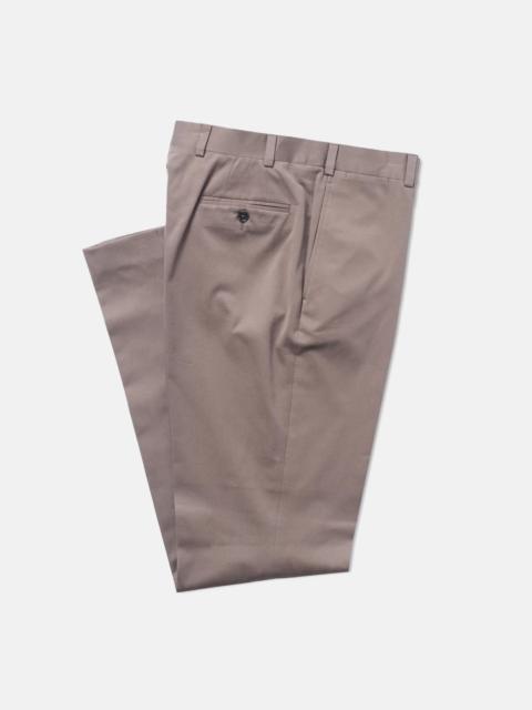 J. PRESS MADE-IN-CANADA BROWN COTTON DRILL CLOTH TROUSERS