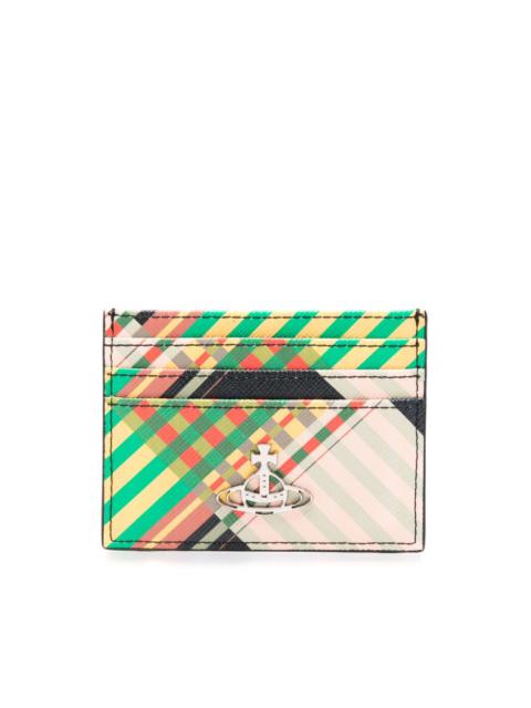 Vivienne Westwood Orb-plaque tartan-check wallet
