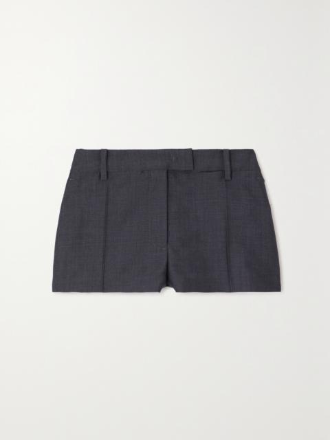 Valentino Mohair And Wool-blend Shorts