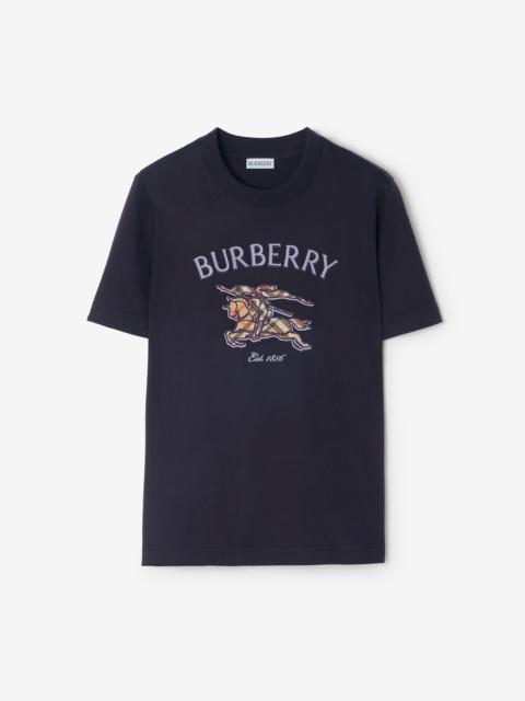 Burberry Knight Check Cotton T-shirt
