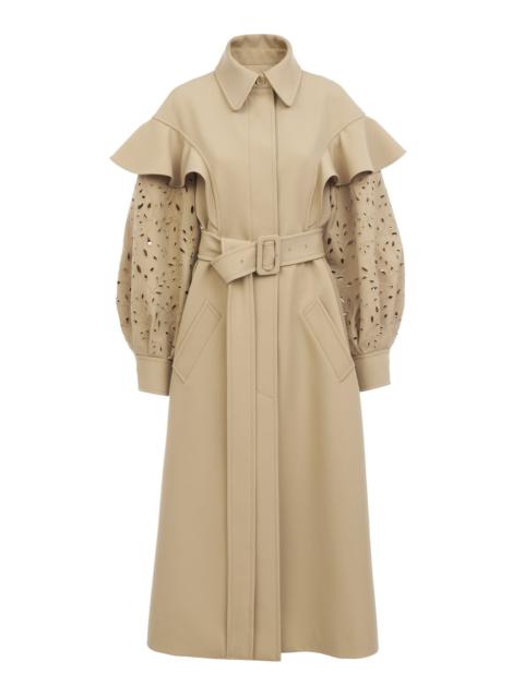 Chloé RUFFLED TRENCH COAT