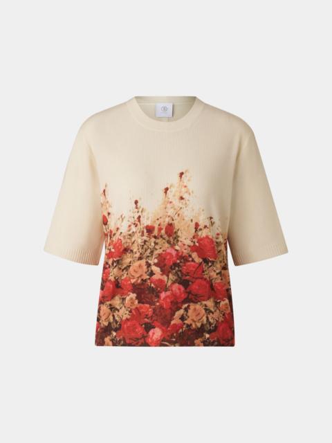 BOGNER Knitted shirt Helly in Sand/red