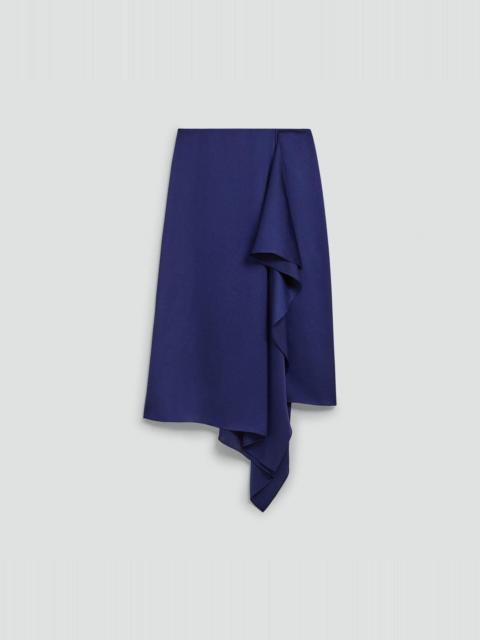 Theory Draped Sarong Skirt in Crushed Satin