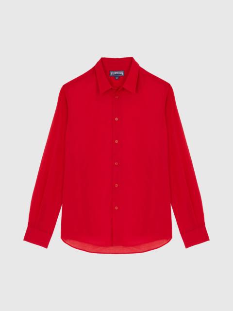 Vilebrequin Cotton Voile Lightweight Shirt Solid