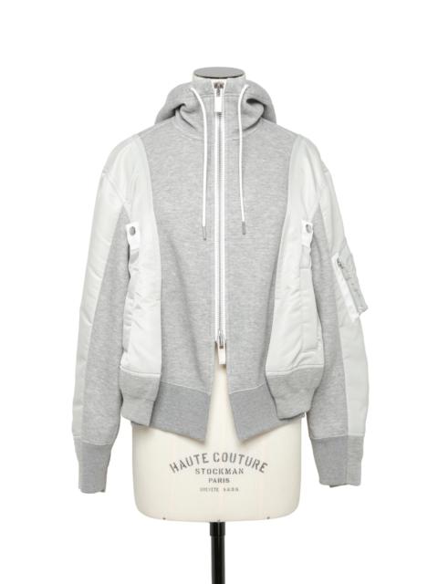 sacai Nylon Twill x Sponge Sweat Hoodie