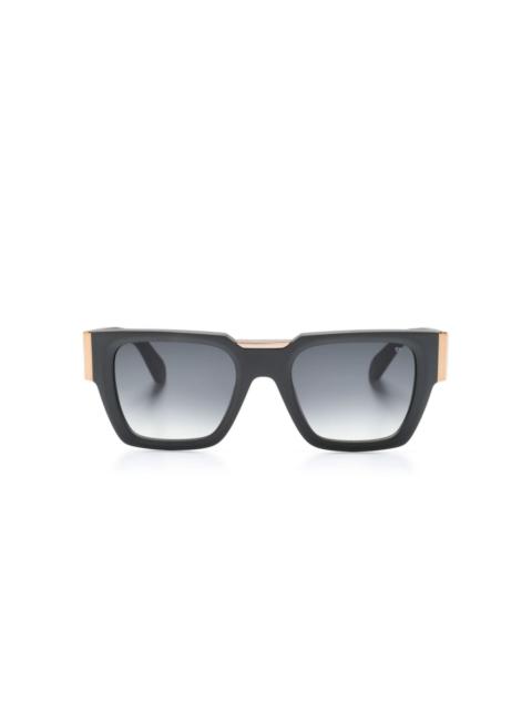 PHILIPP PLEIN logo-plaque square-frame sunglasses