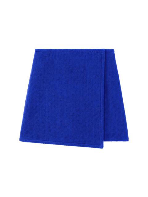 Proenza Schouler tweed wrap miniskirt