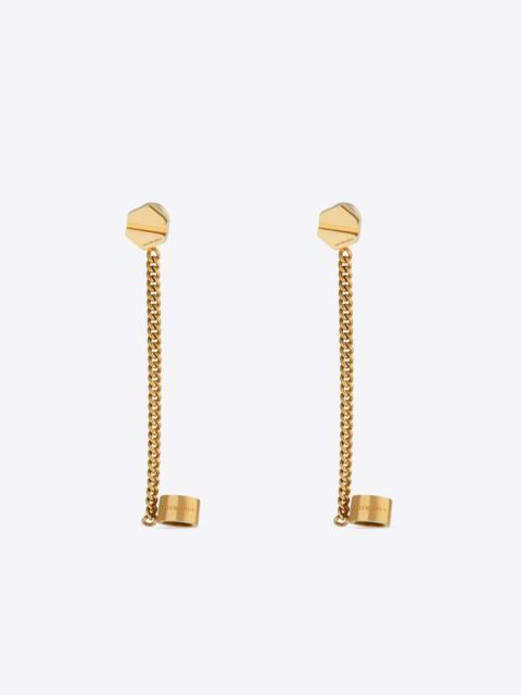 BALENCIAGA Screw Earrings in Gold