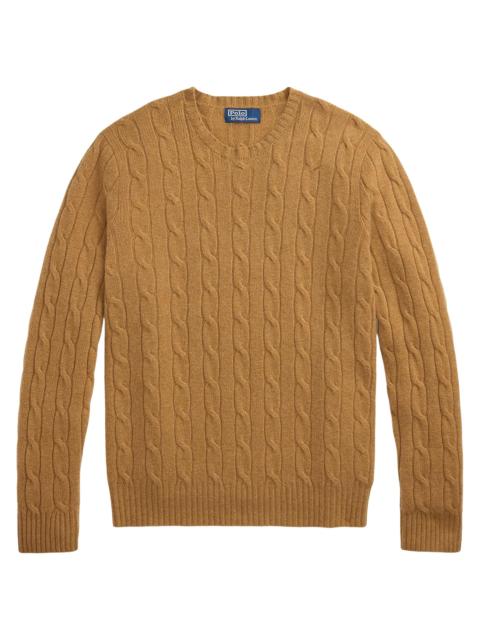 Polo Ralph Lauren Men's Cashmere Cable-Knit Sweater - Brown Sugar Melange