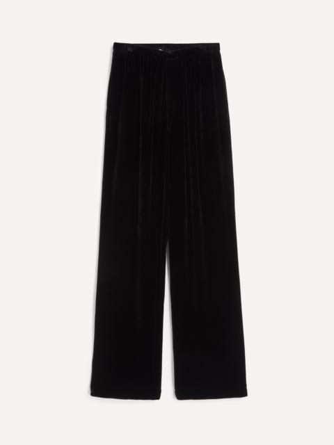 RÓHE Black Velvet Relaxed Trousers