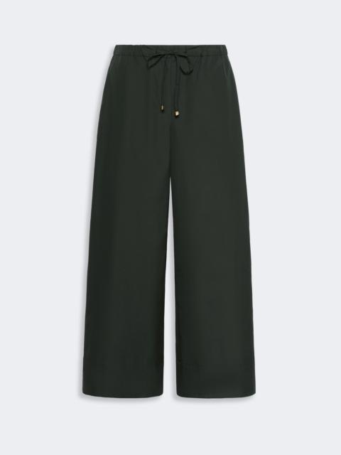 'S Max Mara AUREO Cotton poplin jogging trousers - GREEN