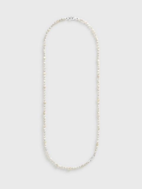 TOTEME Infinity bead necklace white