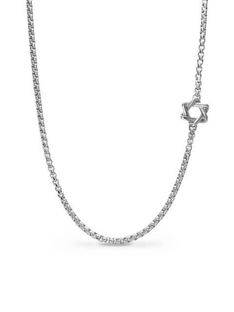 DAVID YURMAN Men's Star of David Station Necklace in Sterling Silver, 3.6MM - Silver