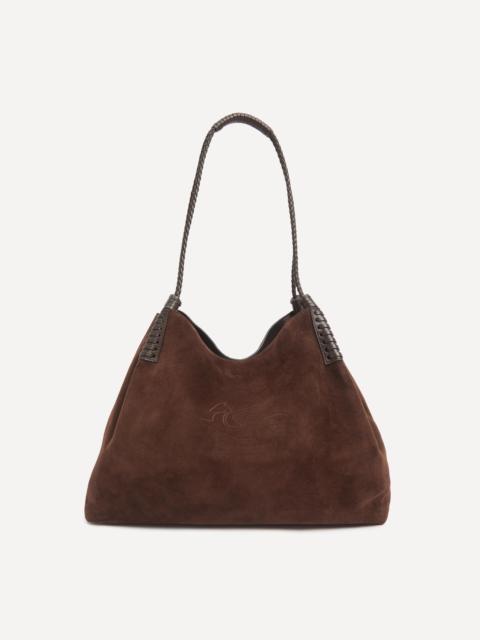 Etro Small Libra Suede Tote Bag