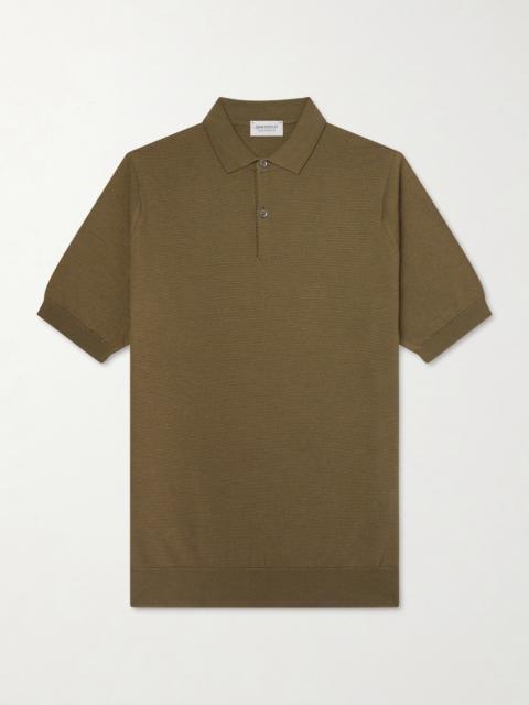 JOHN SMEDLEY 14.Singular Slim-Fit Merino Wool-Piqué Polo Shirt