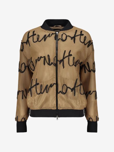 Herno logo-appliqués bomber jacket