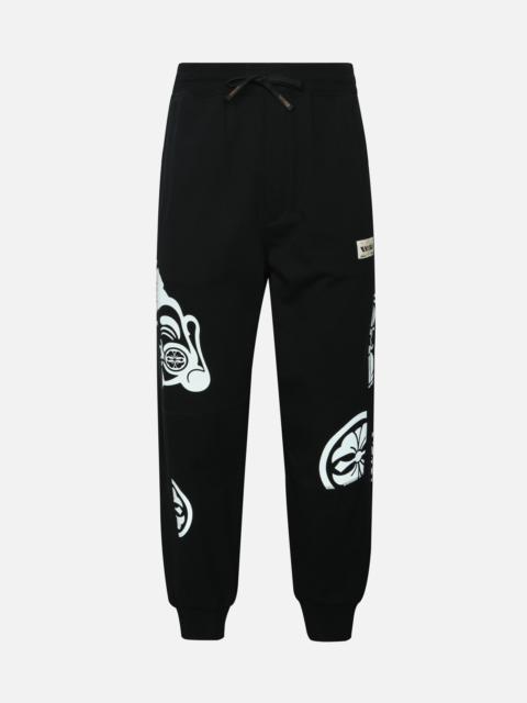 GODHEAD AND KAMON PRINT LOOSE FIT SWEATPANTS