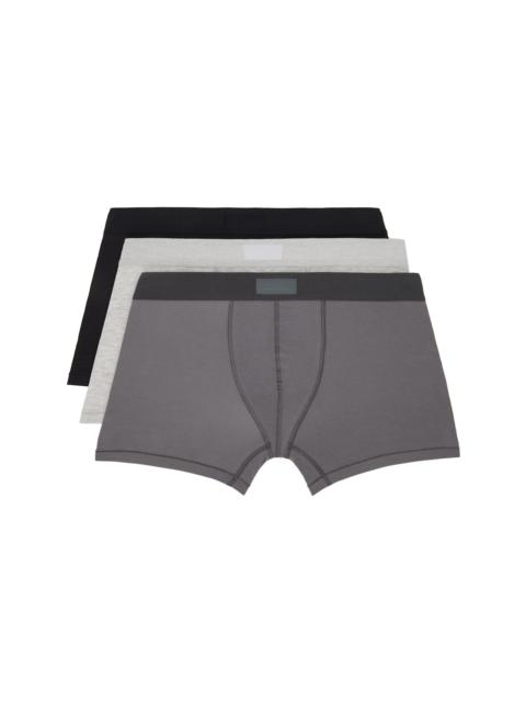 SKIMS Three-Pack Multicolor SKIMS Cotton 3" Boxer Briefs