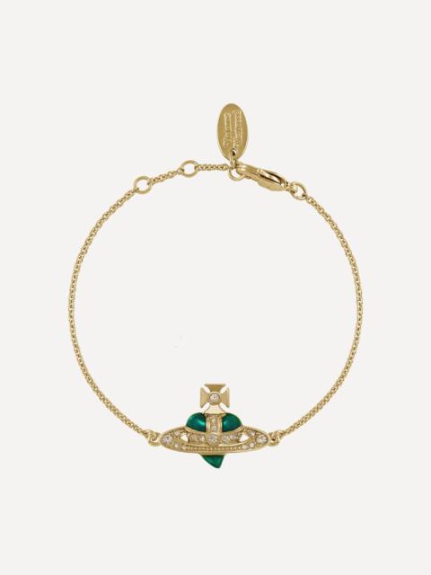 Gold-Tone New Diamante Heart Bracelet